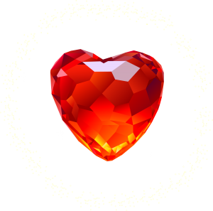 Heart diamond PNG image-6681